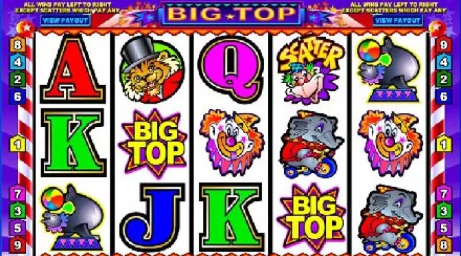 Autoplay feature in Big Top slot game